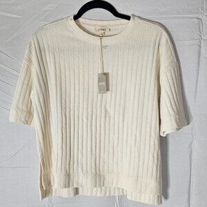 Talbots Haven Well Within Cotton Blend Short Sleeve Shirt - Size S - NWT